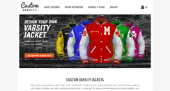 Desktop Screenshot of customvarsity.com